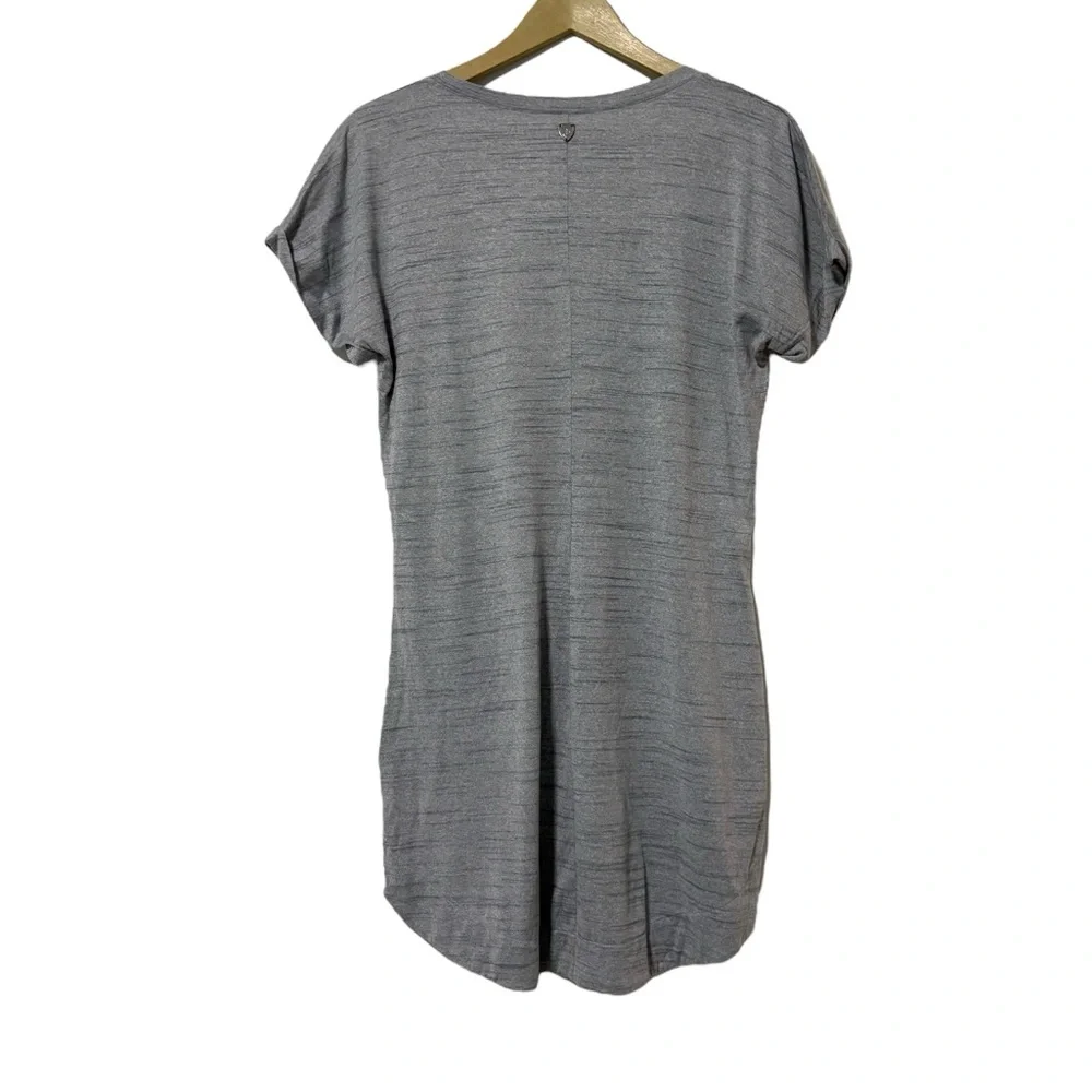 KUHL Gray Intent V Neck Shirt Dress Size Small Neutral Mini Casual‎ Basic